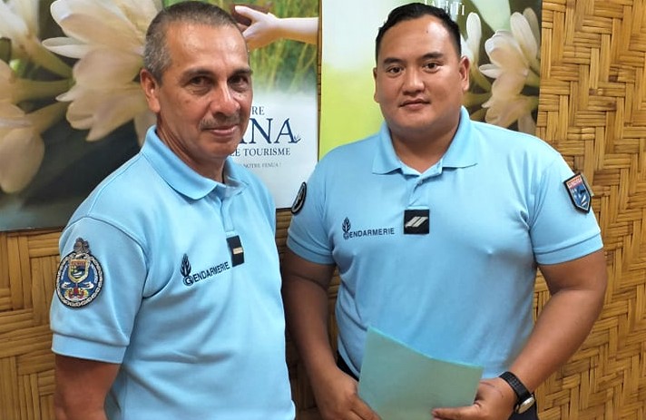 Raiarii Chin Meun nouveau brigadier motorisé de la gendarmerie en Polynésie
